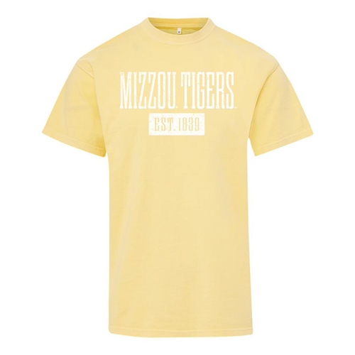 Yellow Mizzou Tigers Est 1839 T-shirt