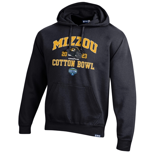 Black Mizzou Tigers Cotton Bowl Bound Hooded Sweatshirt