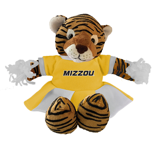 12” Mizzou Cheerleader Tiger Plush