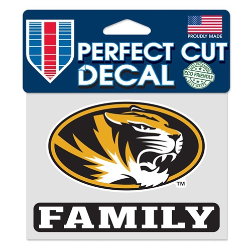Oval Tigerhead Family Decal Sticker