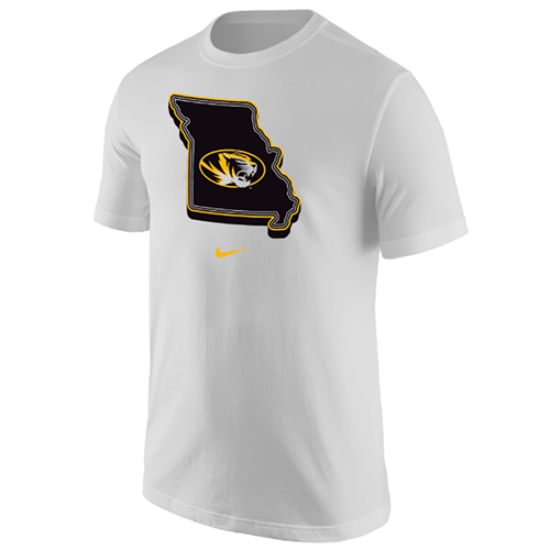 Nike Over Tigerhead State Graphic White Short Sleeve T-Shirt