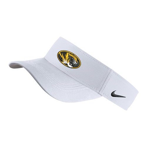 White Nike® Dri-Fit Oval Tiger Head Visor