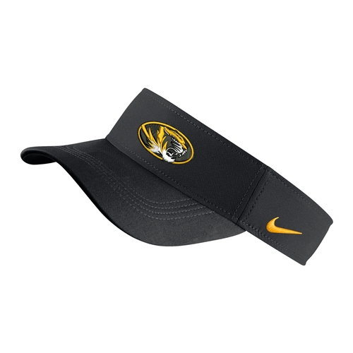 Black Nike® Dri-Fit Oval Tiger Head Visor