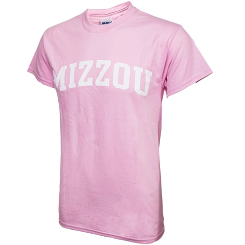 Mizzou Light Pink Crew Neck T-Shirt