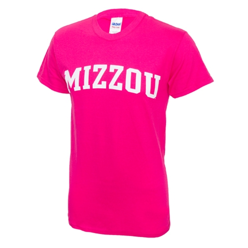 Mizzou Pink Crew Neck T-Shirt