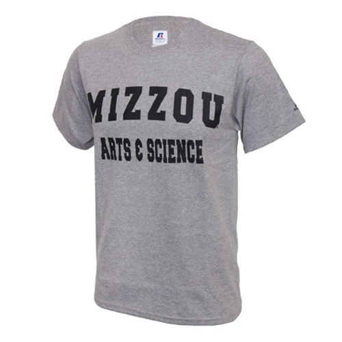 Mizzou Arts & Science Grey Crew Neck T-Shirt