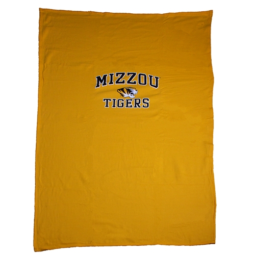 Mizzou Tigers Gold Sweatshirt Blanket