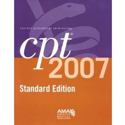 CURRENT PROCEDURAL TERMINOLOGY CPT 2007 STANDARD EDITION