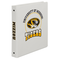 University of Missouri Oval Tigerhead 1-inch 3 Ring Binder