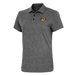 Motivated Polo Brushed Heather Oval Tigerhead Left Chest Embroidery