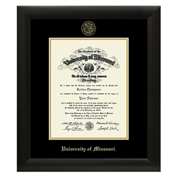 Gold Embossed Diploma Frame in Tacoma with Black/Gold Mats