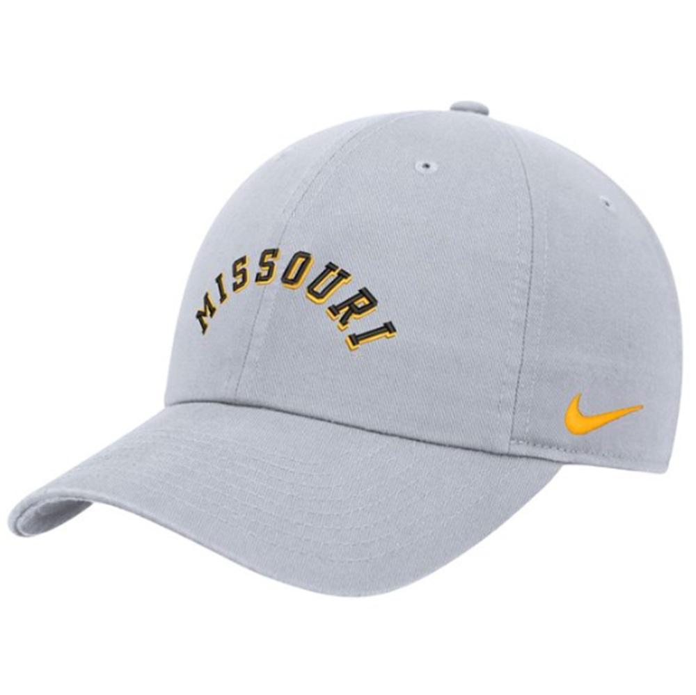 Grey Nike Missouri Arched Logo Adjustable Hat