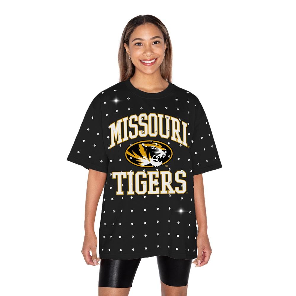 Black Gameday Couture Missouri Tigers Oval Tiger Head