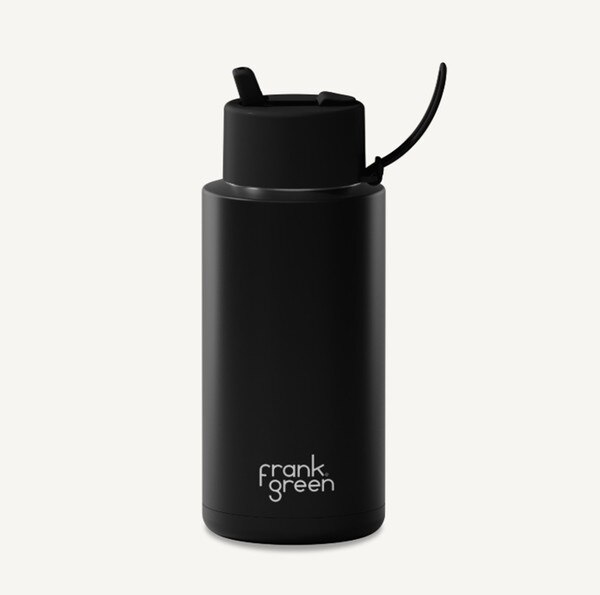 Frank Green Ceramic Reusable 34oz Water Bottle Midnight