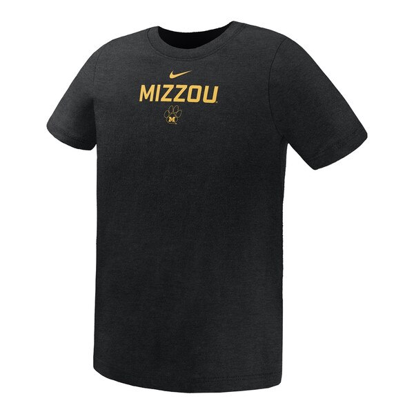 Black Nike Mizzou Vault Paw Logo Preschool Tee | The Mizzou Store