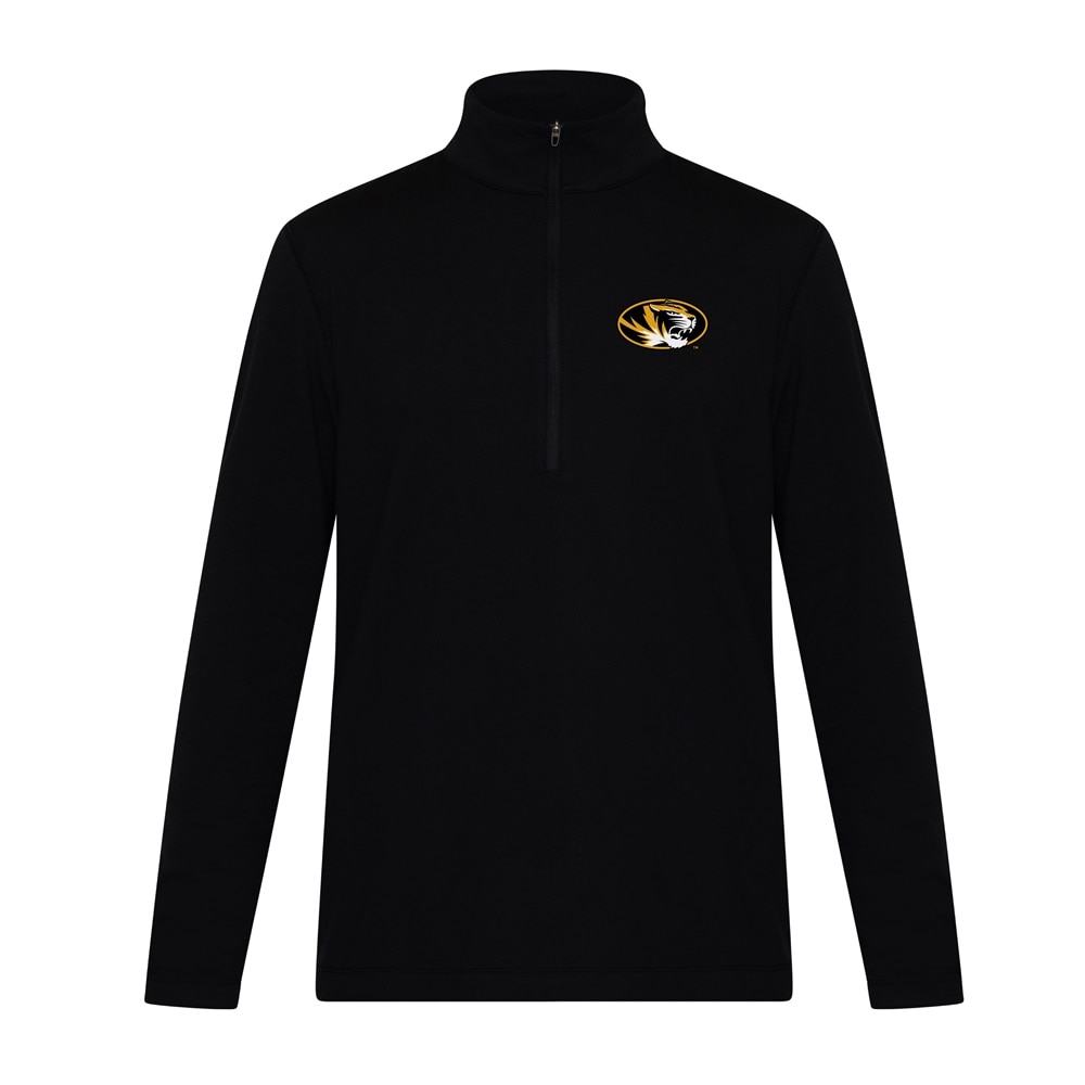 Black Mizzou | lululemon Soft Jersey Longsleeve Half-Zip Tee | The