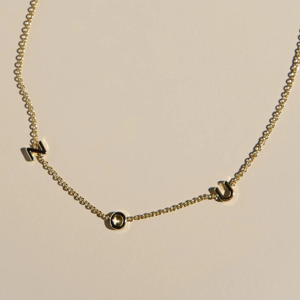 Gold ZOU Initial Necklace | The Mizzou Store
