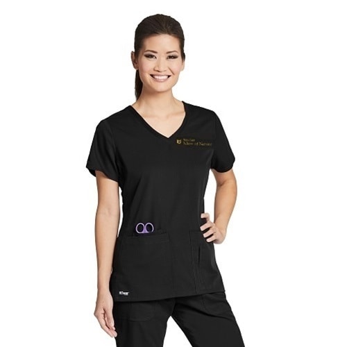 驚きの値段で Women's Crossover Scrubs Custom Anatomy Grey's V-Neck Top Scrub ジャケット・アウター