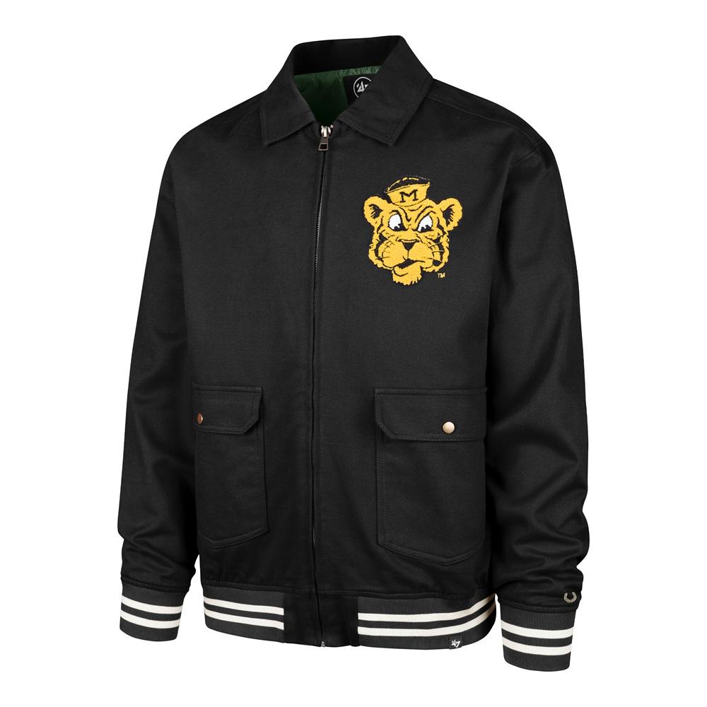 Black Mizzou Tigers Vintage Tiger Bomber Jacket | The Mizzou Store