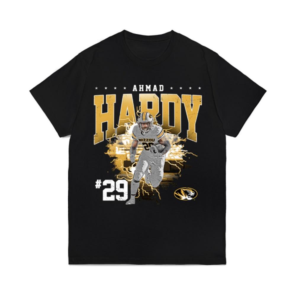 Black Mizzou Tigers Football Ahmad Hardy #9 Tee | The Mizzou Store