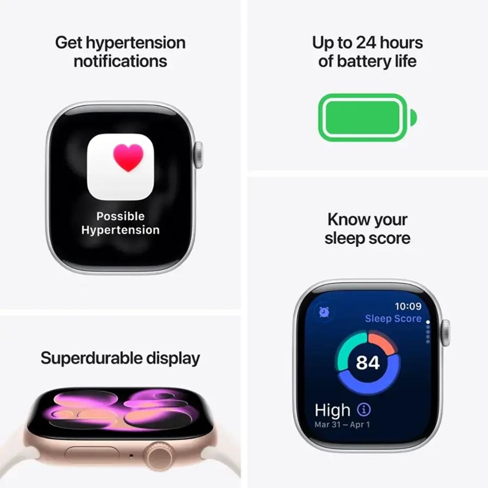 Apple Watch Series 11 GPS 46mm Jet Black Aluminum Case with Black