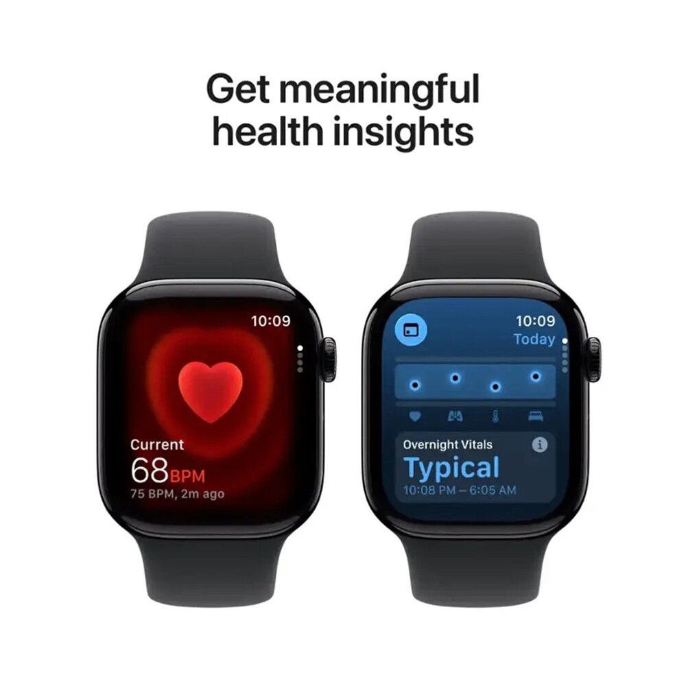 Apple Watch Series 11 GPS 46mm Jet Black Aluminum Case with Black