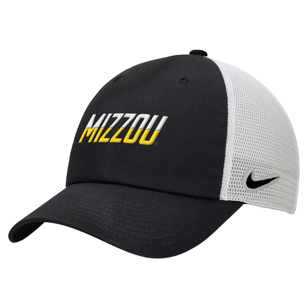 Black and White Nike Two Tone Mizzou Trucker Hat | The Mizzou Store