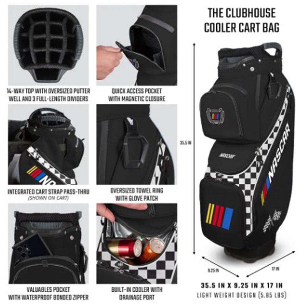 Black and Gold Missouri Tigers Clubhouse Cooler Cart Golf Bag