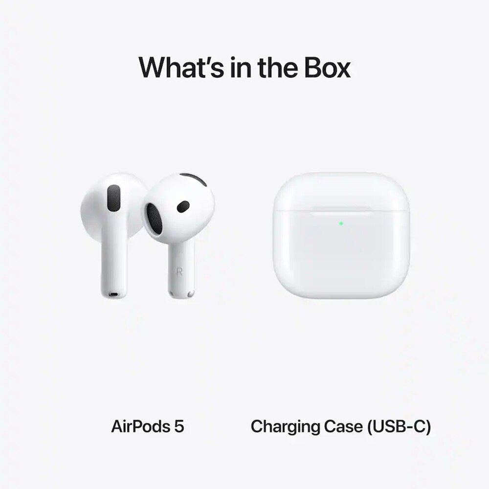 Apple - AirPods 5 True Wireless Active Noise Cancelling Earbuds