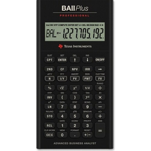 Texas Instruments BA II PLUS PRO（金融電卓） Texas Instruments BA II Plus Pro Financial Calculator | The Mizzou