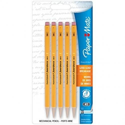 Paper Mate Sharpwriter (0.7 mm) Mechanical Pencils 5 Pack | The