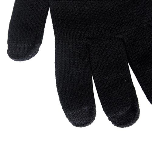 Mizzou Tiger Head UText Black Knit Gloves | The Mizzou Store