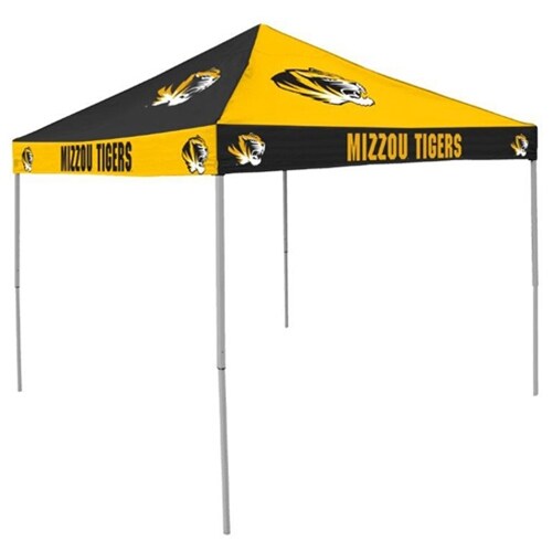 9ft Black and Gold Checkerboard Mizzou Tigers Tailgate Tent 9ft Black and Gold Checkerboard Mizzou Tigers Tailgate Tent