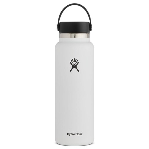 Hydro Flask White Wide Mouth 40oz Bottle | The Mizzou Store