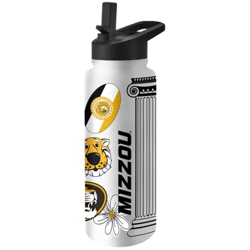 34oz White Assorted Logos Mizzou Flip Top Quencher Tumbler | The