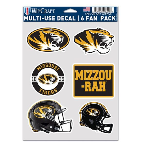 University of Missouri 6 Pack Assorted Decals | The Mizzou Store