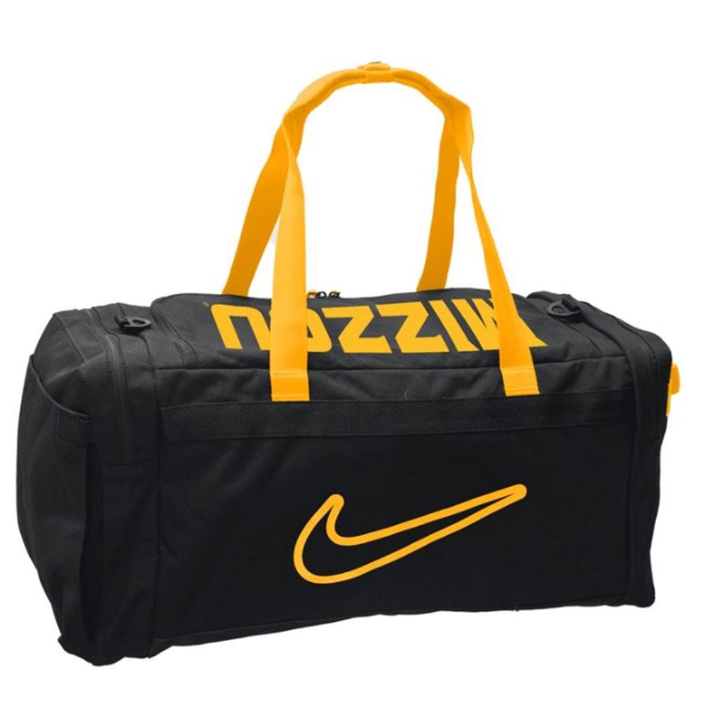 Black Nike Mizzou Oval Tiger Head Duffel Bag