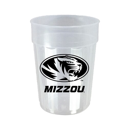 22oz Clear University of Missouri Columns Oval Tiger Head Fluted