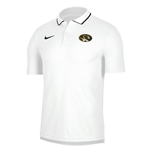 White Nike® Mizzou Oval Tiger Head Sideline Coach Polo